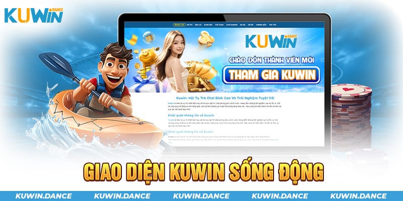 giao diện nhà cái Kuwin sống động